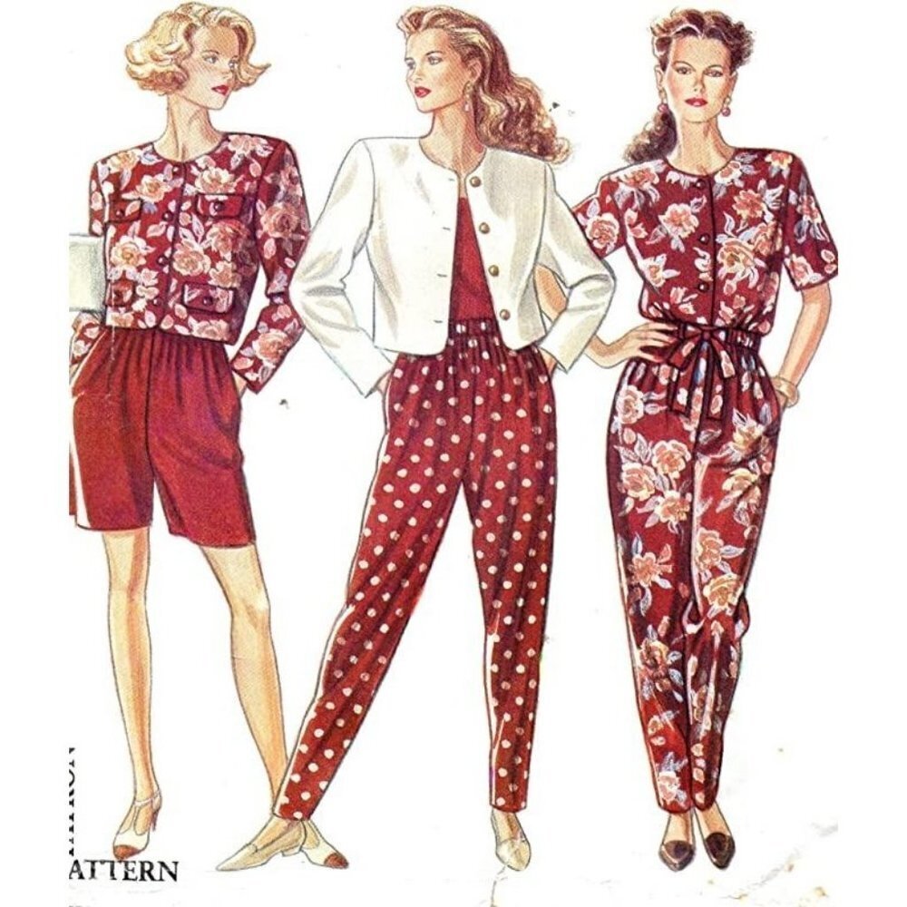 New Look Sewing Pattern 6969 Jacket Pants Shorts Jumpsuit Misses Size 8-18